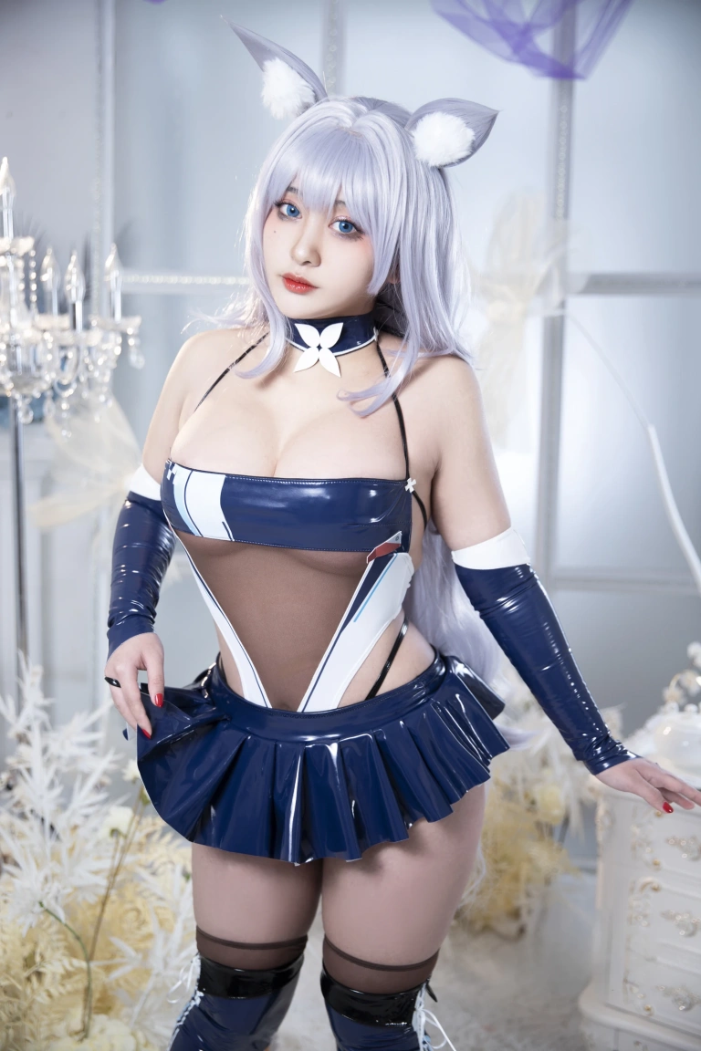 洛璃LoLiSAMA《碧蓝航线 信浓赛车》主题写真：61张全套美图