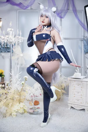 洛璃LoLiSAMA《碧蓝航线 信浓赛车》主题写真：61张全套美图