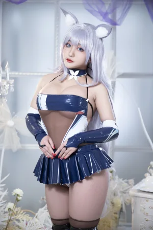 洛璃LoLiSAMA《碧蓝航线 信浓赛车》主题写真：61张全套美图