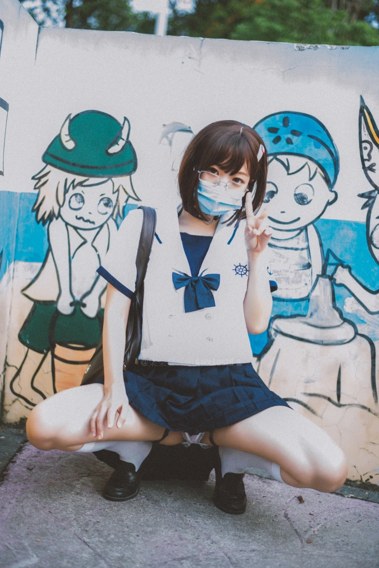柒柒_Lust77《乐园JK》主题写真：37张全套美图