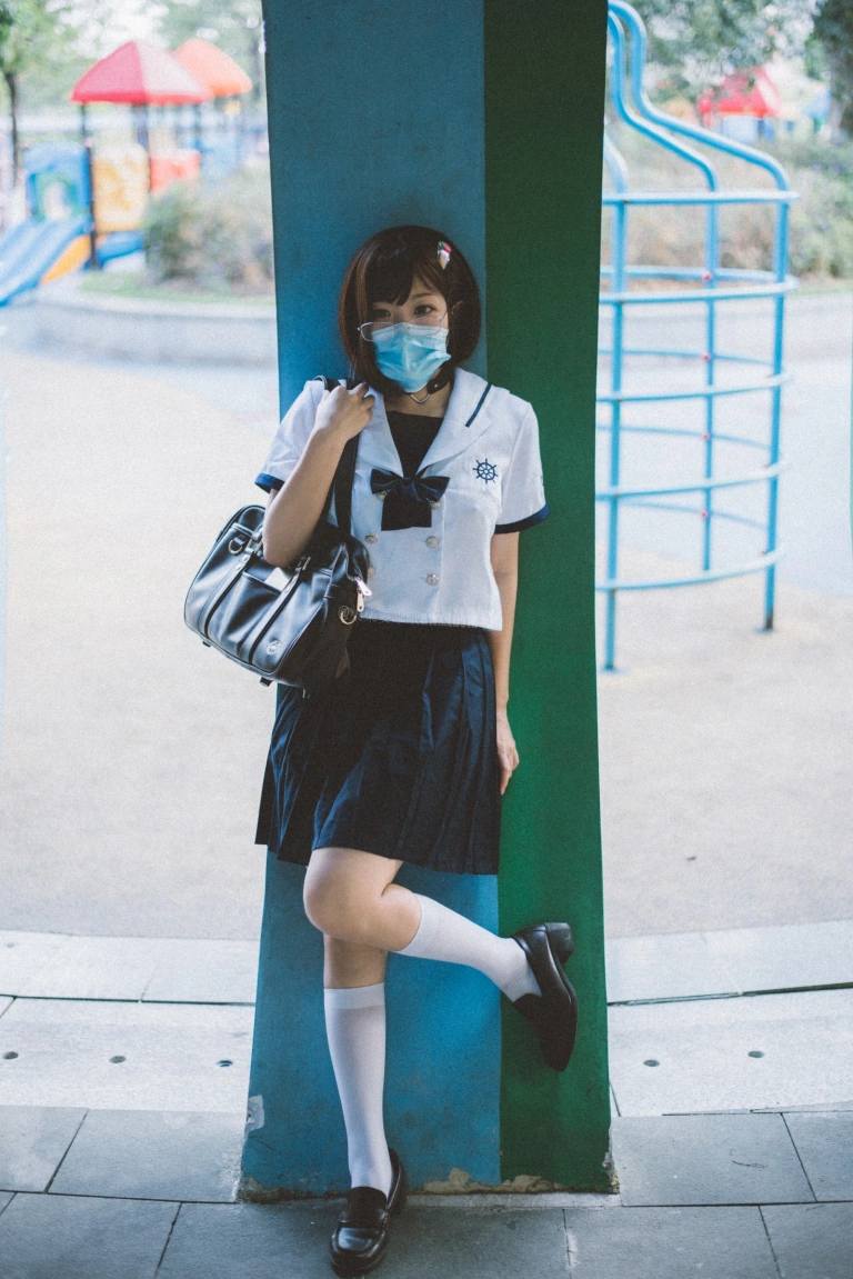 柒柒_Lust77《乐园JK》主题写真：37张全套美图