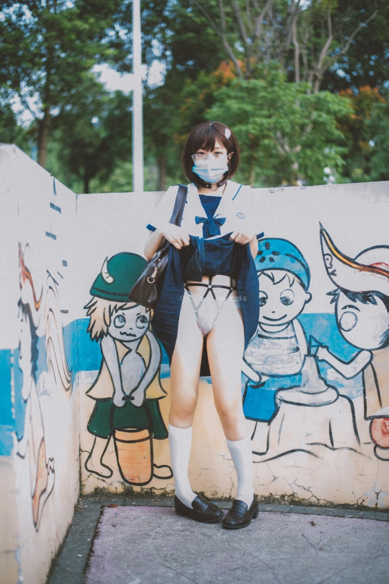 柒柒_Lust77《乐园JK》主题写真：37张全套美图