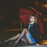 柒柒_Lust77《深夜公园JK》主题写真：35张全套美图