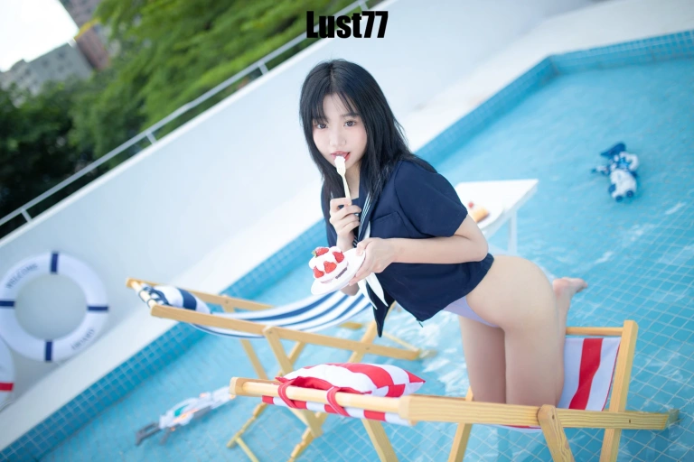 柒柒_Lust77《清凉夏日》主题写真：71张全套美图，含1个视频