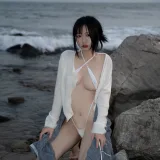 柒柒_Lust77《礁石海岸》主题写真：52张全套美图