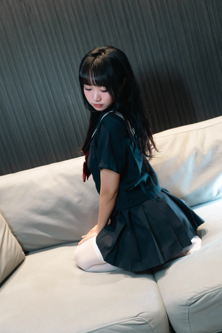 柒柒_Lust77《白丝死库水》主题写真：140张全套美图