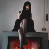 柒柒_Lust77《清寂》主题写真：22张全套美图