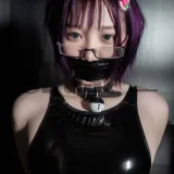 柒柒_Lust77《漆皮死库水》主题写真：29张全套美图