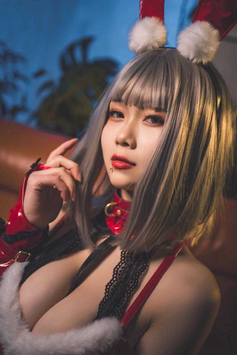 柒柒_Lust77《双人圣诞礼物（&末夜）》主题写真：64张全套美图