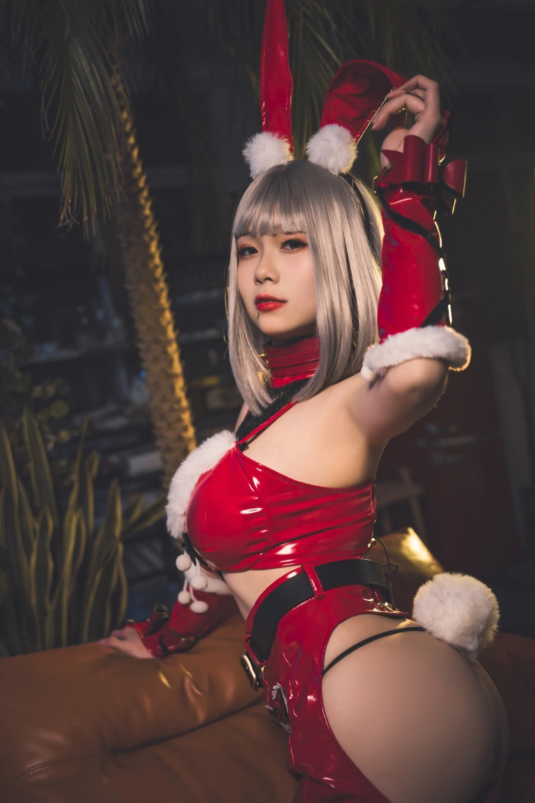 柒柒_Lust77《双人圣诞礼物（&末夜）》主题写真：64张全套美图