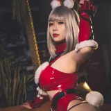 柒柒_Lust77《双人圣诞礼物（&末夜）》主题写真：64张全套美图