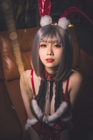 柒柒_Lust77《双人圣诞礼物（&末夜）》主题写真：64张全套美图