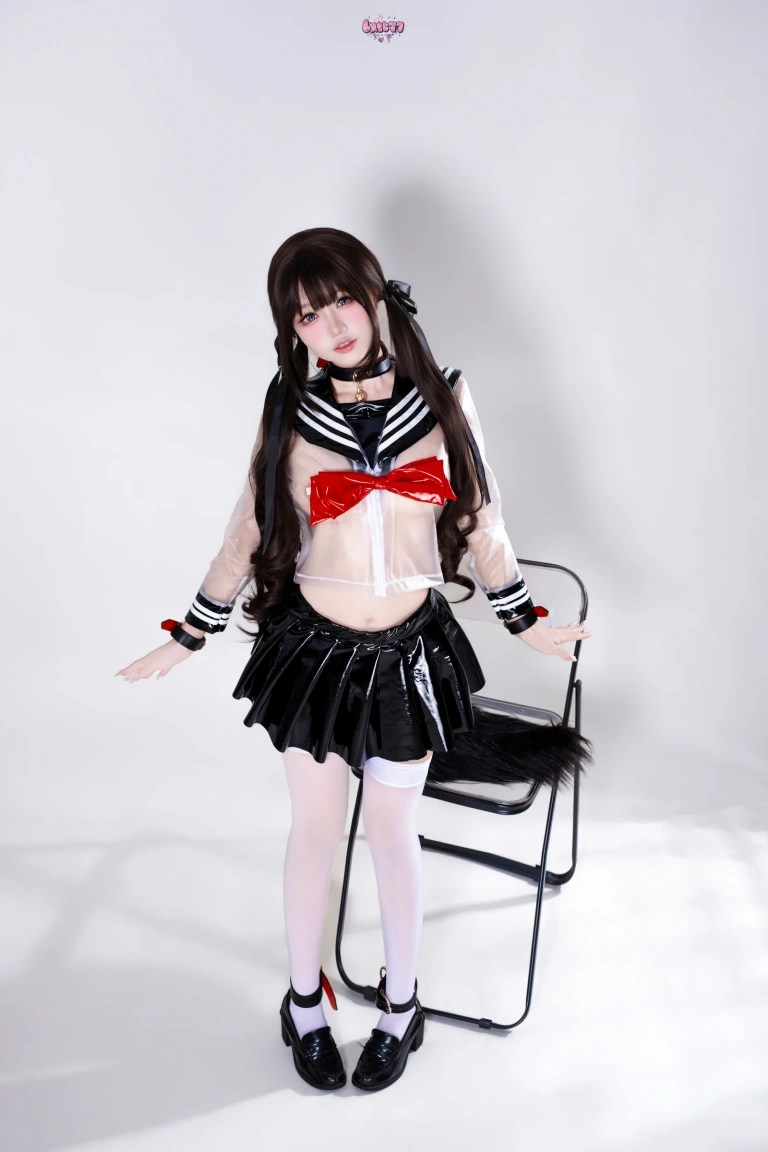 柒柒_Lust77《兽尾透明JK》主题写真：112张全套美图，含1个视频
