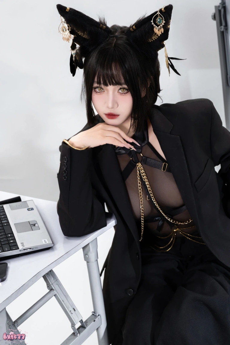 柒柒_Lust77《黑·阿努比斯》主题写真：168张全套美图
