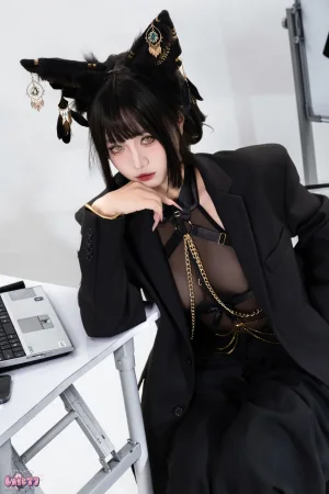柒柒_Lust77《黑·阿努比斯》主题写真：168张全套美图