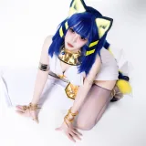 柒柒_Lust77《白·埃及猫》主题写真：65张全套美图