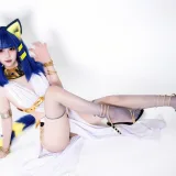柒柒_Lust77《白·埃及猫》主题写真：65张全套美图