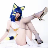 柒柒_Lust77《白·埃及猫》主题写真：65张全套美图