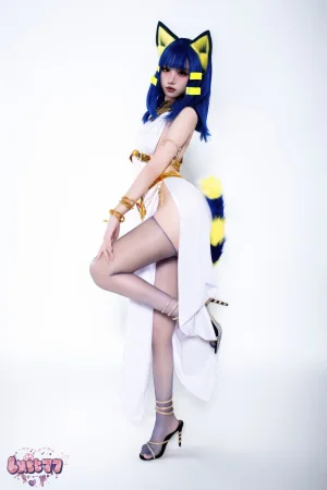 柒柒_Lust77《白·埃及猫》主题写真：65张全套美图