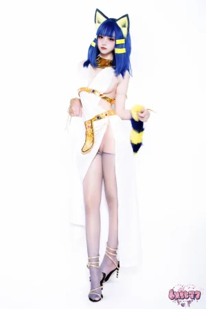 柒柒_Lust77《白·埃及猫》主题写真：65张全套美图