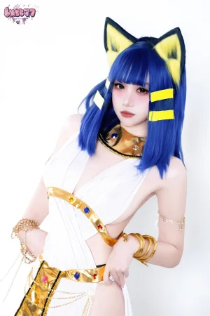 柒柒_Lust77《白·埃及猫》主题写真：65张全套美图