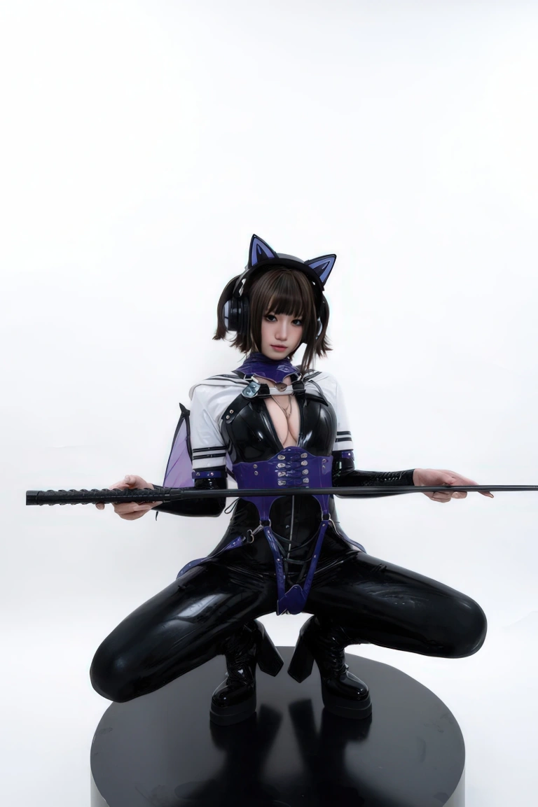 柒柒_Lust77《白棚胶衣》主题写真：78张全套美图