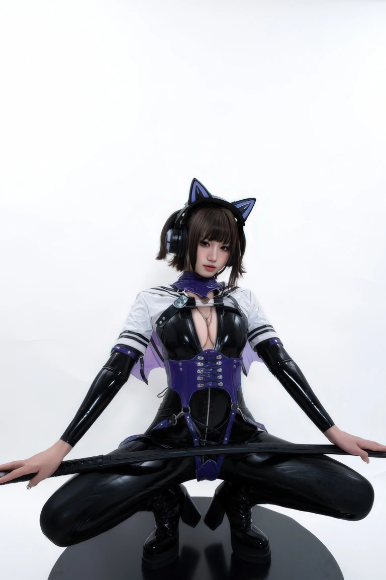 柒柒_Lust77《白棚胶衣》主题写真：78张全套美图