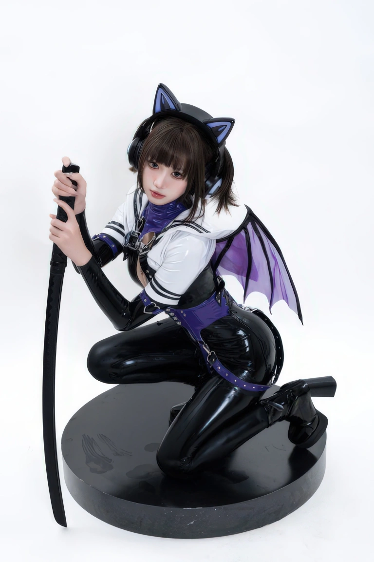 柒柒_Lust77《白棚胶衣》主题写真：78张全套美图