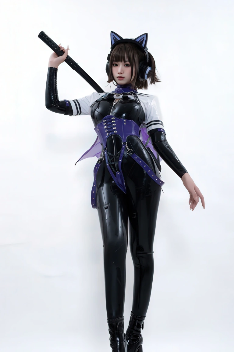 柒柒_Lust77《白棚胶衣》主题写真：78张全套美图