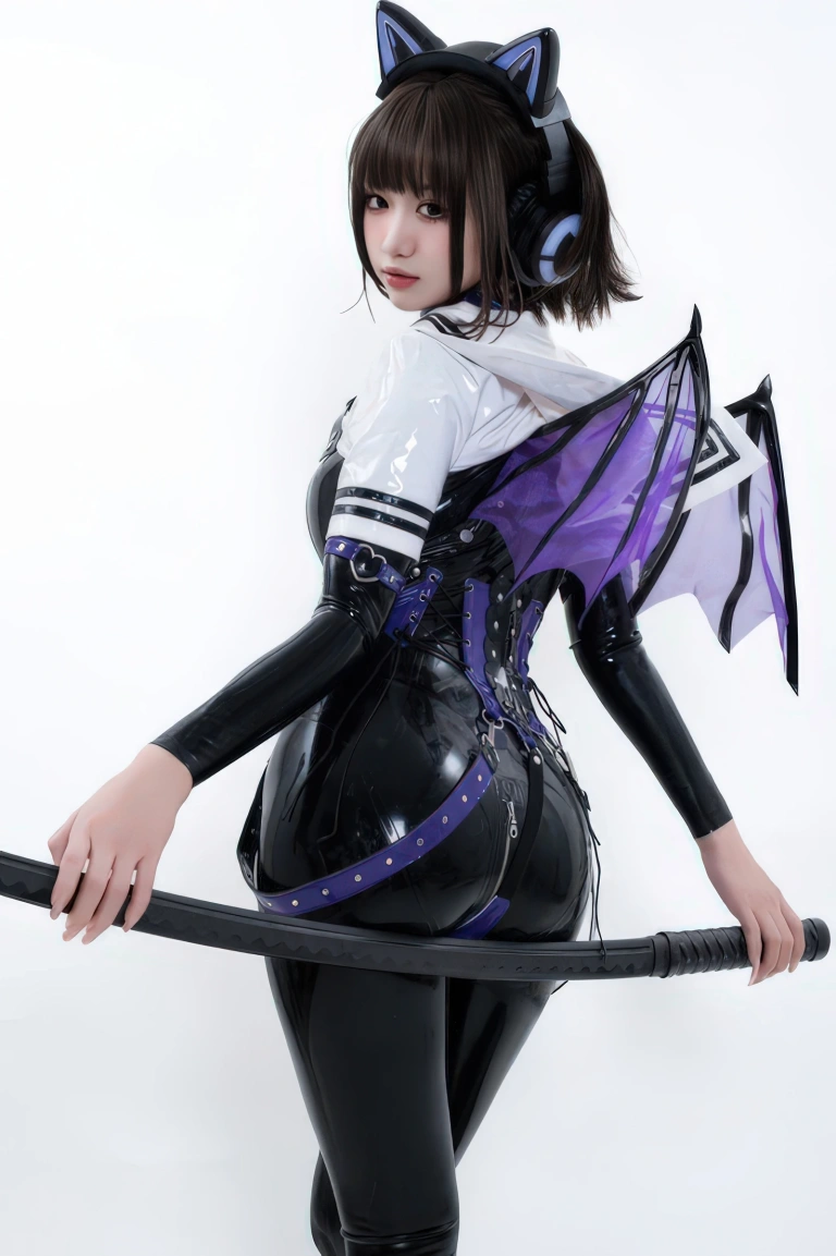 柒柒_Lust77《白棚胶衣》主题写真：78张全套美图