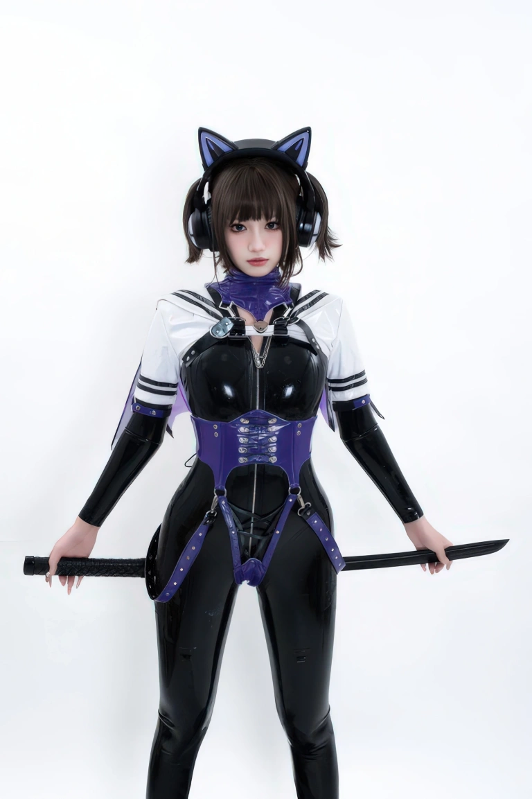 柒柒_Lust77《白棚胶衣》主题写真：78张全套美图
