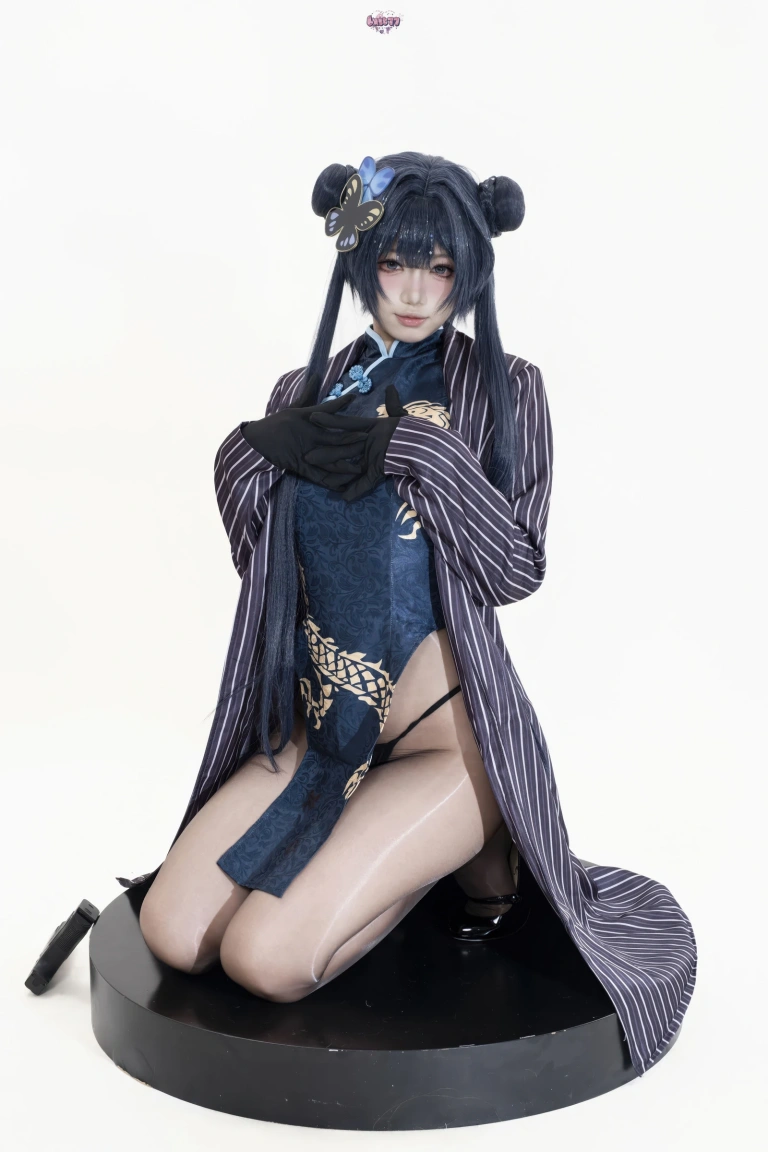 柒柒_Lust77《蔚蓝档案 妃咲原皮+兔女郎》主题写真：122张全套美图