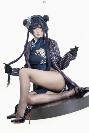 柒柒_Lust77《蔚蓝档案 妃咲原皮+兔女郎》主题写真：122张全套美图