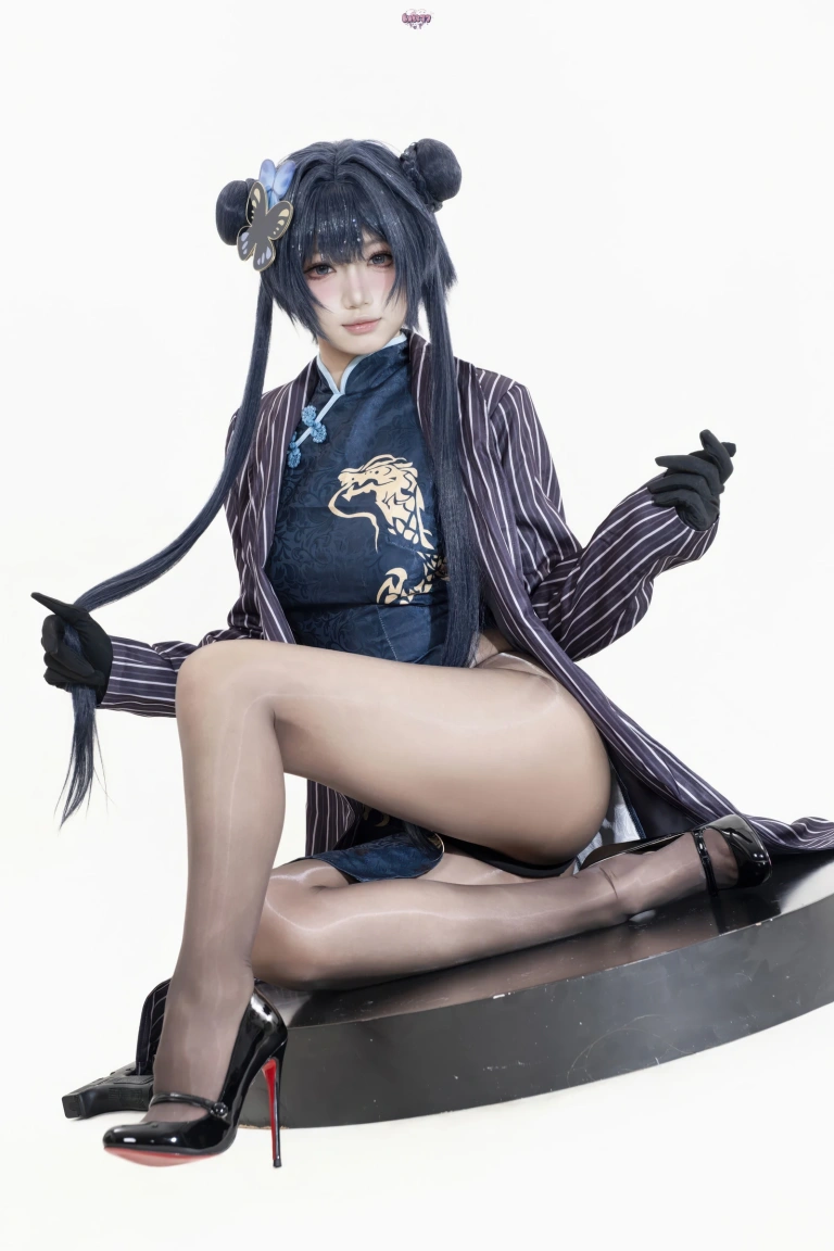 柒柒_Lust77《蔚蓝档案 妃咲原皮+兔女郎》主题写真：122张全套美图