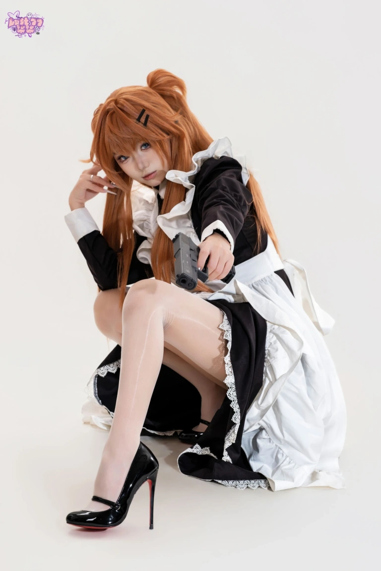 柒柒_Lust77《新世纪福音战士 明日香·战斗女仆》主题写真：68张全套美图