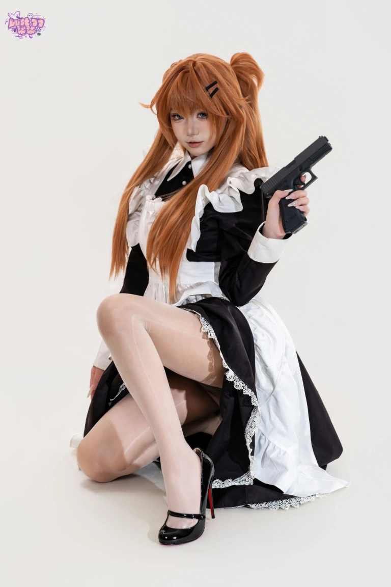 柒柒_Lust77《新世纪福音战士 明日香·战斗女仆》主题写真：68张全套美图