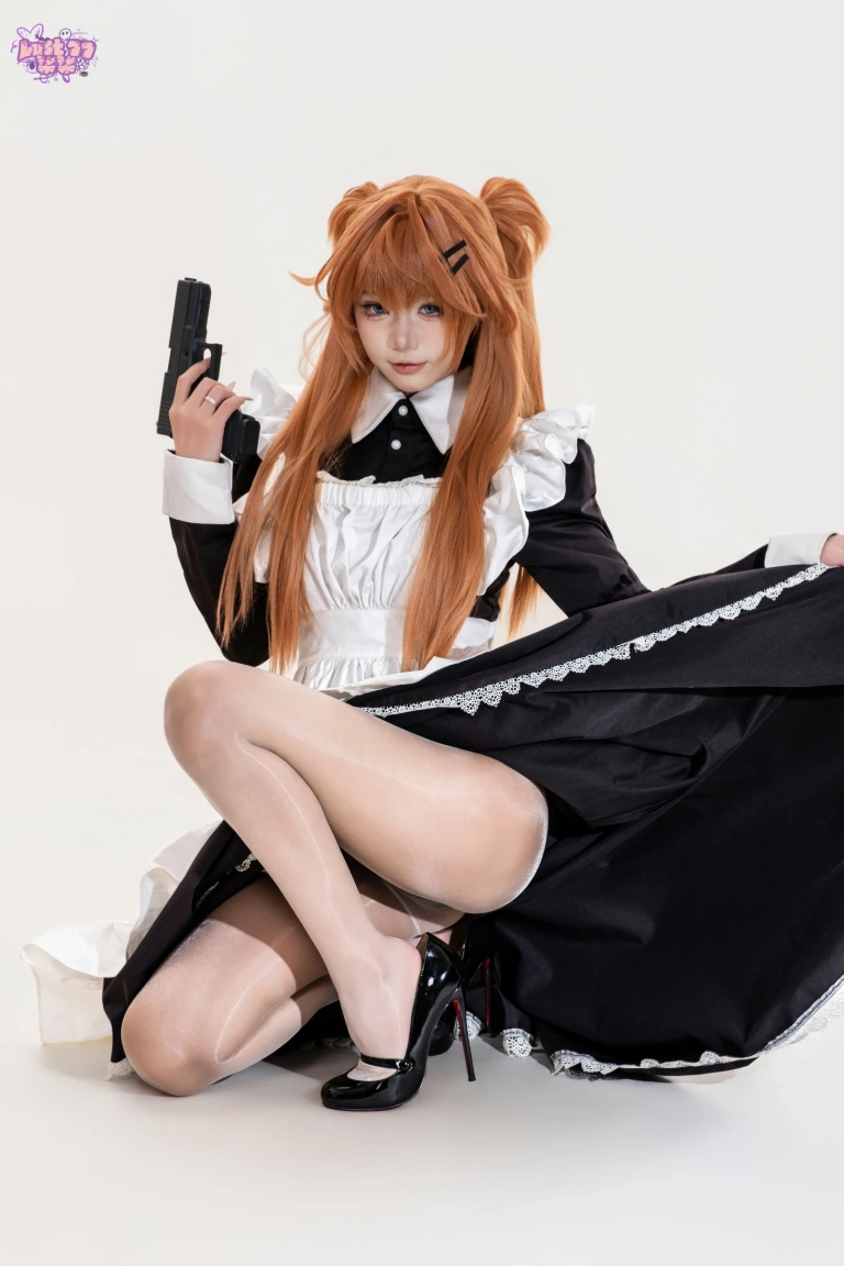 柒柒_Lust77《新世纪福音战士 明日香·战斗女仆》主题写真：68张全套美图