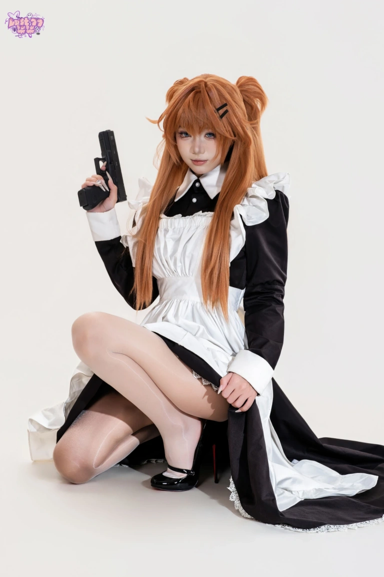 柒柒_Lust77《新世纪福音战士 明日香·战斗女仆》主题写真：68张全套美图