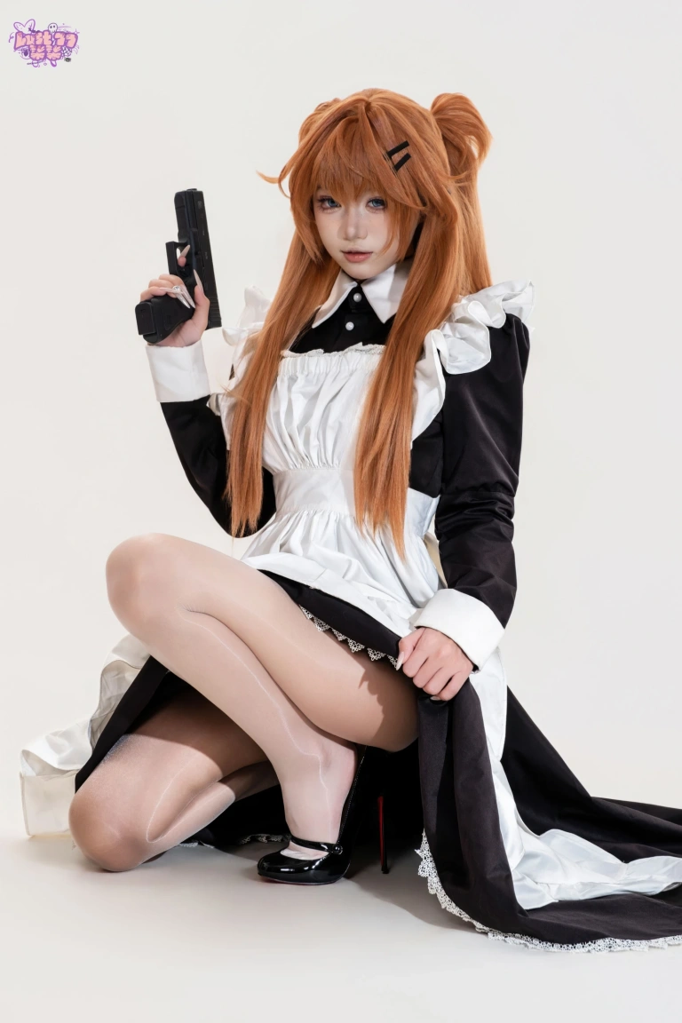 柒柒_Lust77《新世纪福音战士 明日香·战斗女仆》主题写真：68张全套美图