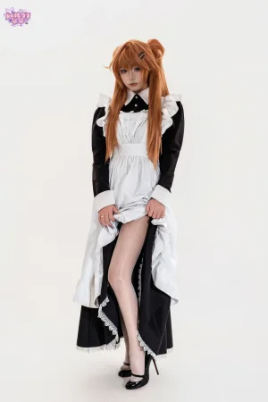 柒柒_Lust77《新世纪福音战士 明日香·战斗女仆》主题写真：68张全套美图