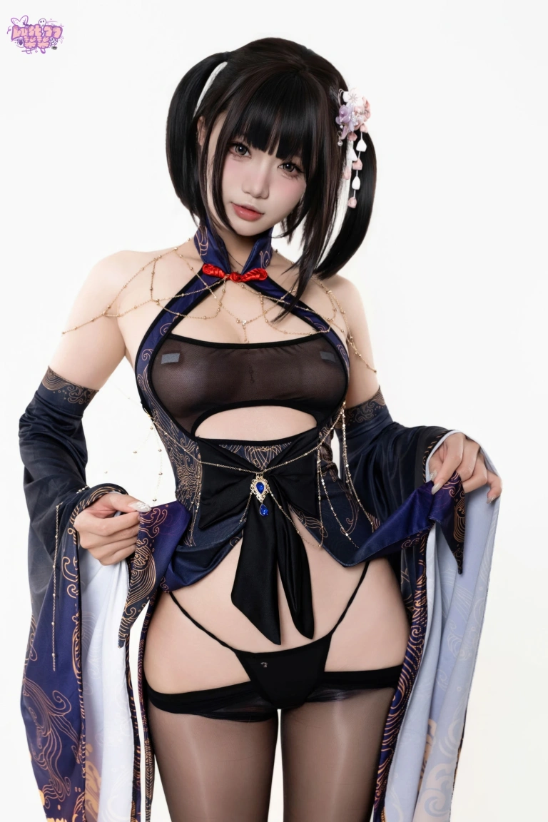 柒柒_Lust77《紫电》主题写真：69张全套美图
