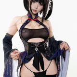 柒柒_Lust77《紫电》主题写真：69张全套美图
