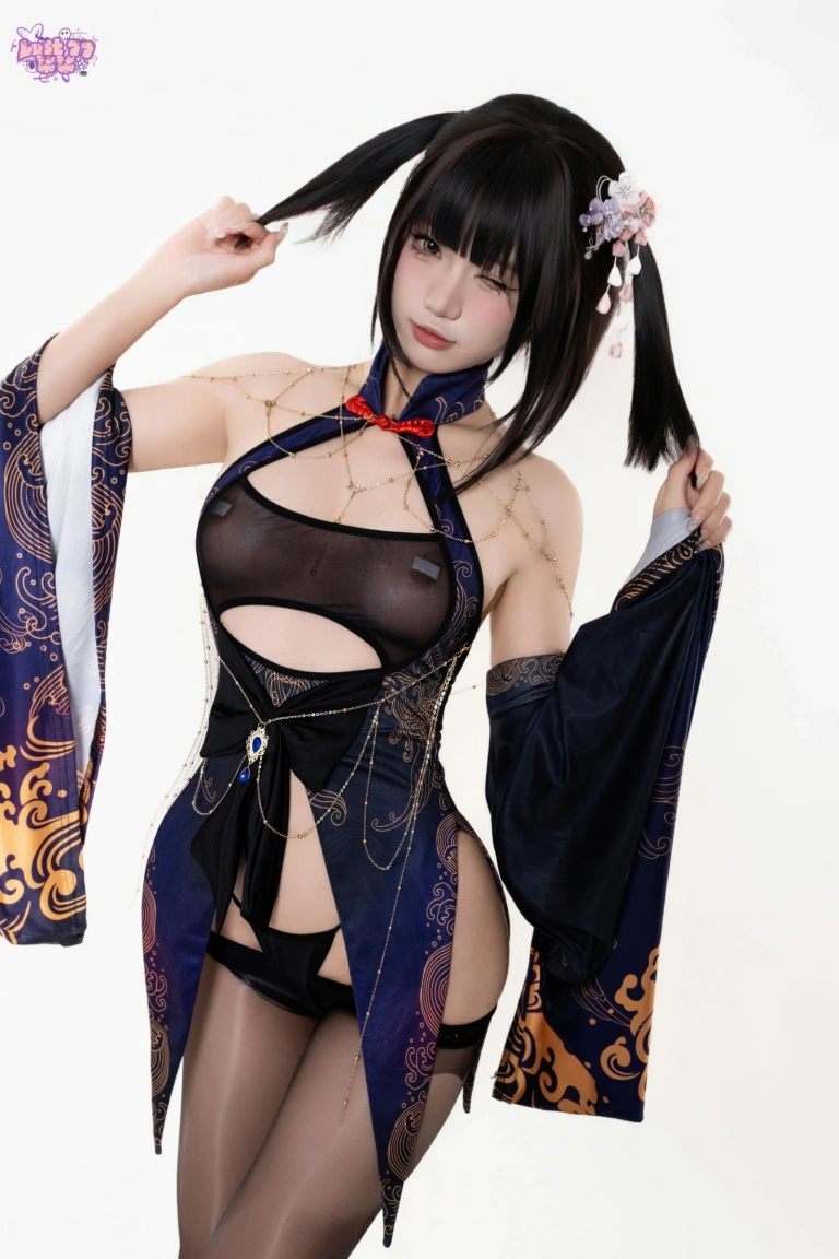 柒柒_Lust77《紫电》主题写真：69张全套美图