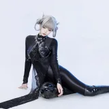 柒柒_Lust77《黑靡烟旗袍》主题写真：108张全套美图，含2个视频