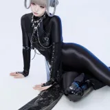 柒柒_Lust77《黑靡烟旗袍》主题写真：108张全套美图，含2个视频