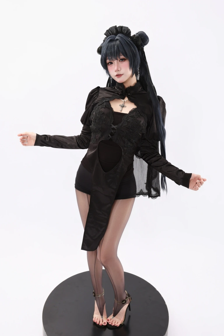 柒柒_Lust77《蔚蓝档案 龙华妃咲 花嫁》主题写真：85张全套美图