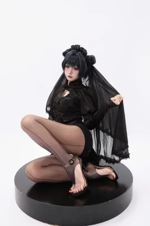 柒柒_Lust77《蔚蓝档案 龙华妃咲 花嫁》主题写真：85张全套美图