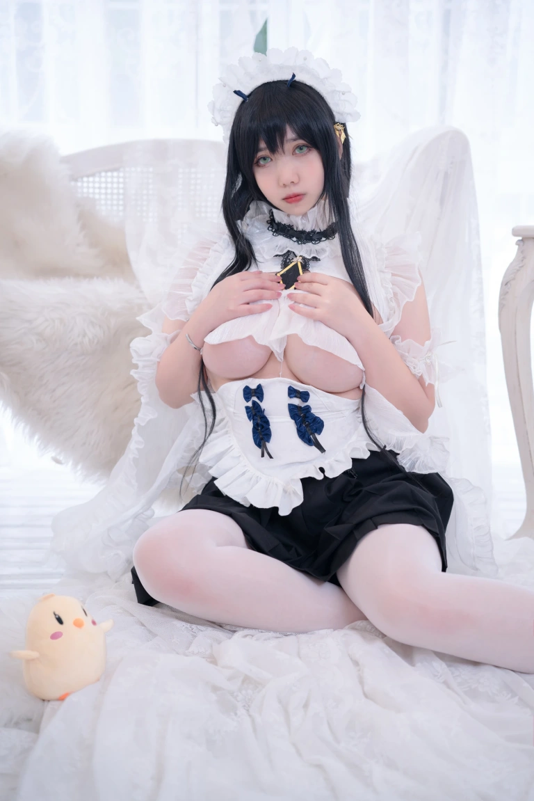 Meroko_魅瞳《碧蓝航线 不挠女仆没干劲的小姐姐》主题写真：53张全套美图