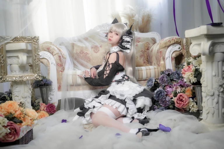 Meroko_魅瞳《碧蓝航线 可畏》主题写真：26张全套美图