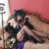 Meroko_魅瞳《柴郡旗袍》主题写真：33张全套美图